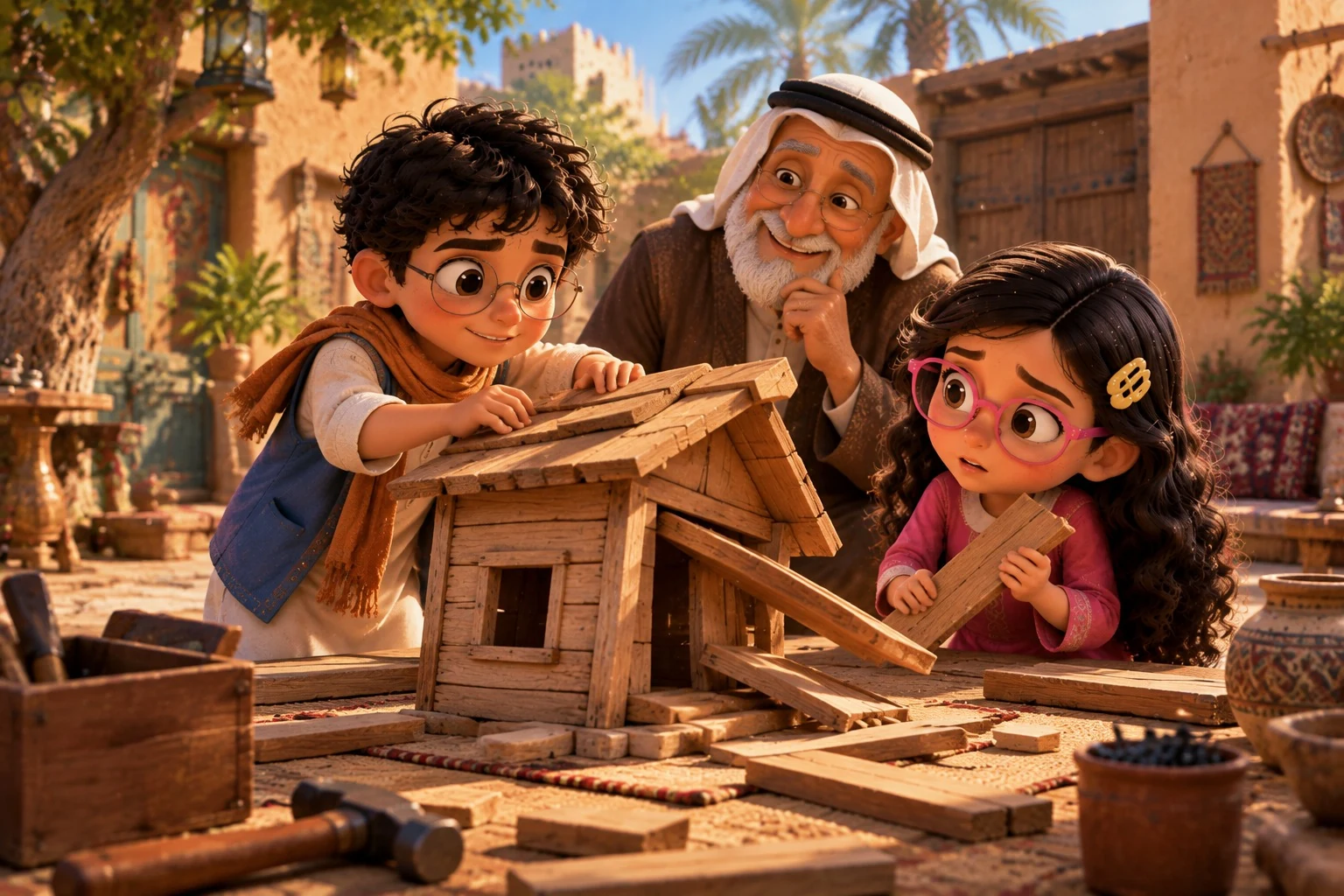 صورة قصة البيت المائل