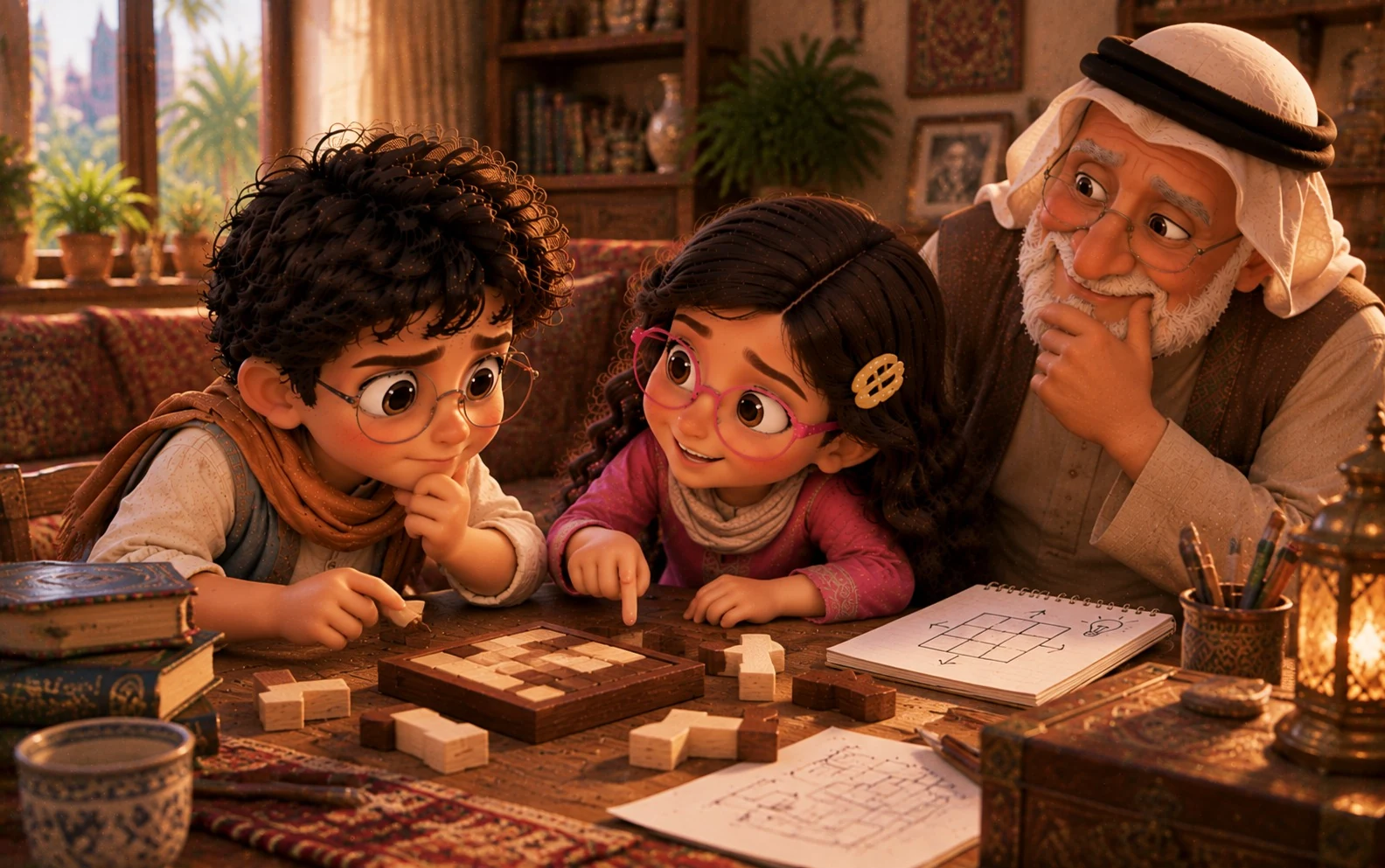 صورة قصة لغز بطريقتين
